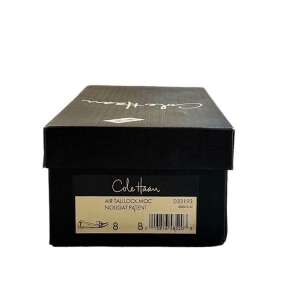 Cole Haan Nike Air Light Tan Patent Leather Tali Lock Moccasins Size 8 - Picture 11 of 11